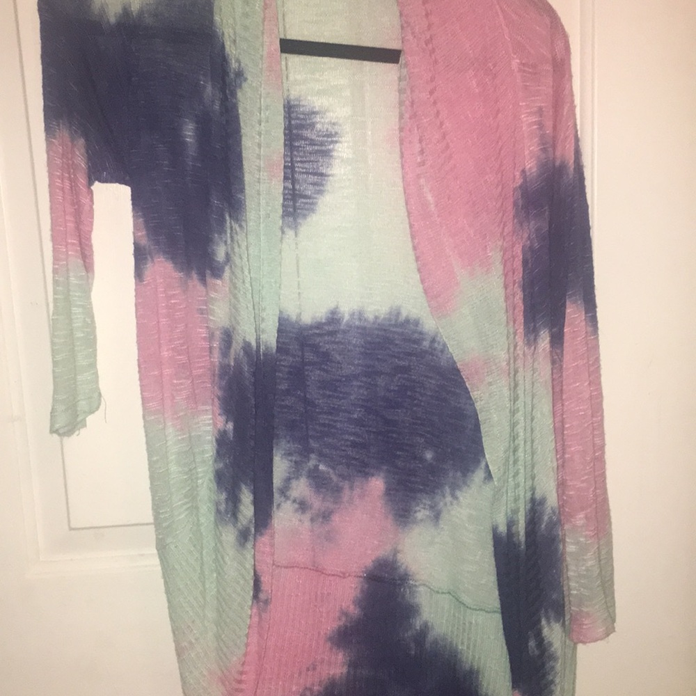 Tie-dye cardigan